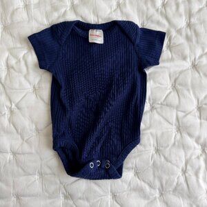 Hanna Andersson 0-3 Ribbed SS Bodysuit